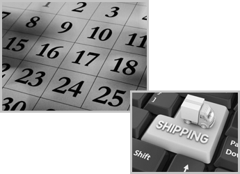Calendar With a Conceptual Image Of a Box Truck On a Keyboard 